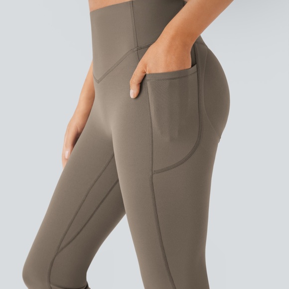 HALARA Women's Boot Cut Pants in Olive - Picture 4 of 5